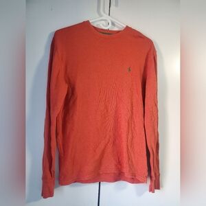 Polo Ralph Lauren Orange Long Sleeve Shirt Unisex